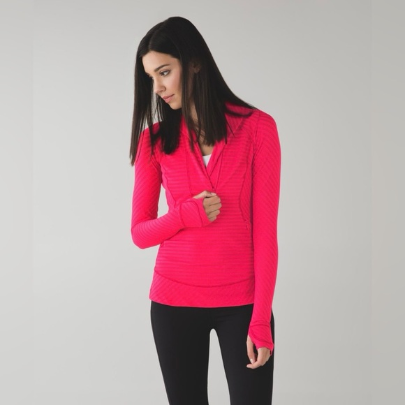 lululemon athletica Tops - Lululemon | Think Fast Pullover | Double Trouble Stripe Boom | Women’s Size 4